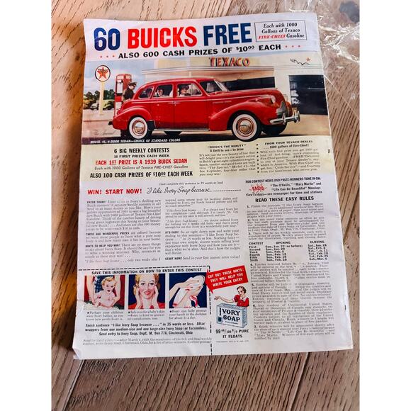 Vintage "The American " Magazine February 1939 Periodical Vintage Advertising - Picture 8 of 8